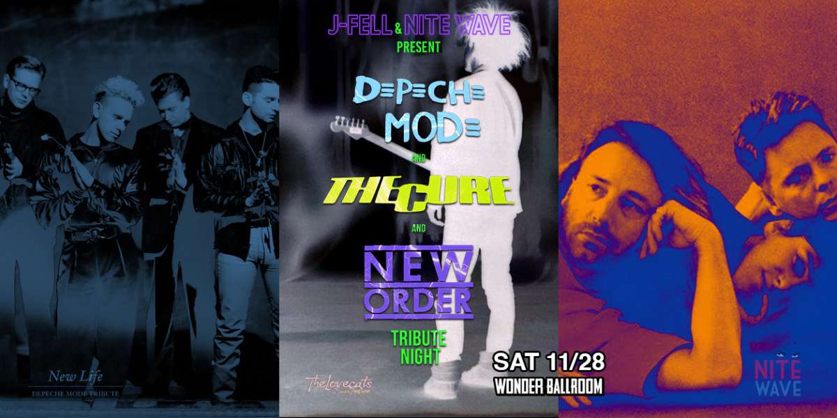 J-Fell & Nite Wave present: The Cure, Depeche Mode & New Order Tribute Night